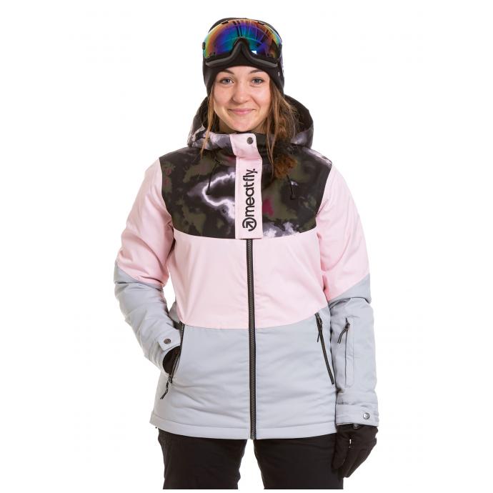 Сноубордическая куртка MEATFLY «KIRSTEN PREMIUM»  - KIRSTEN PREMIUM-Pink/Ash Grey - Цвет Розовый - Фото 1