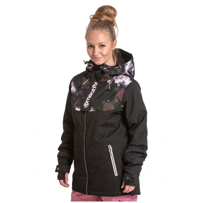Сноубордическая куртка MEATFLY «KIRSTEN PREMIUM»  - KIRSTEN PREMIUM-Storm Camo Pink/Black- - Цвет Черный - Фото 1