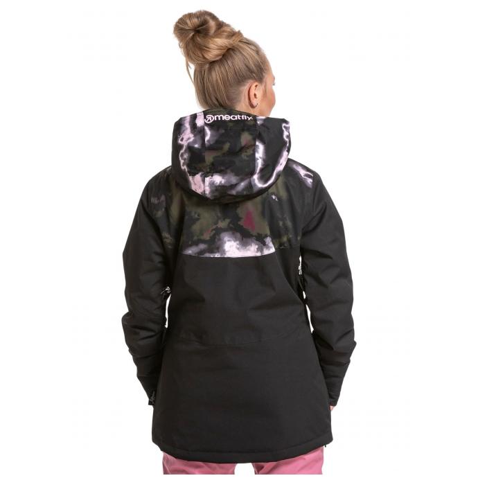 Сноубордическая куртка MEATFLY «KIRSTEN PREMIUM»  - KIRSTEN PREMIUM-Storm Camo Pink/Black- - Цвет Черный - Фото 2
