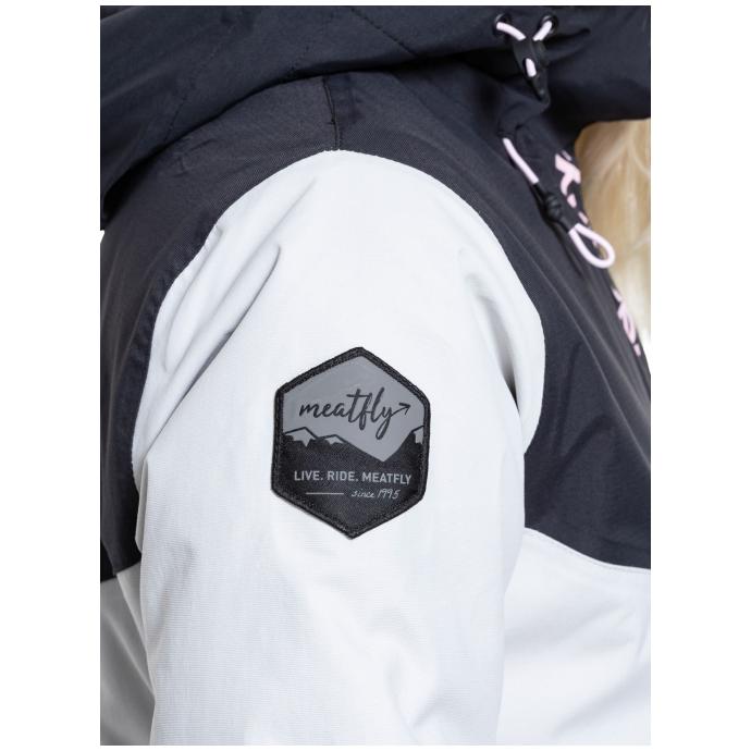 Сноубордическая куртка MEATFLY «KIRSTEN»  - KIRSTEN-2-GREY/PASTEL PINK - Цвет Серый - Фото 9