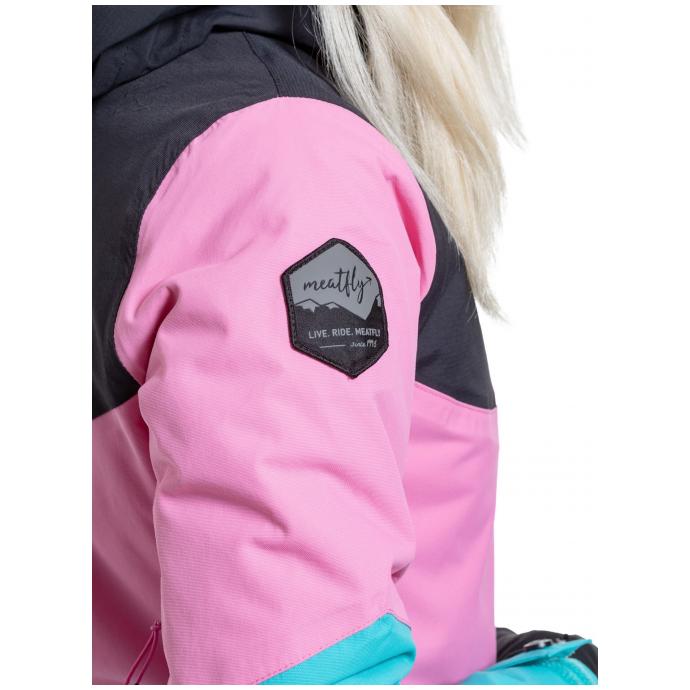 Сноубордическая куртка MEATFLY «KIRSTEN»  - KIRSTEN-1-HOT PINK/TURQUOISE - Цвет Розовый - Фото 9