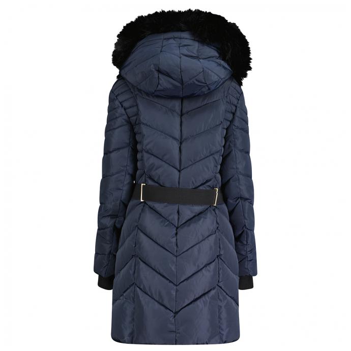 Куртка зимняя женская удлиненная GEOGRAPHICAL NORWAY «DOLRIE» LADY - WU5947F/GNO-NAVY - Цвет Темно-синий - Фото 7