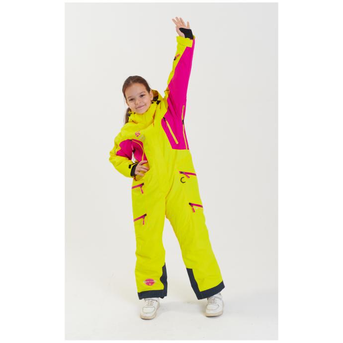 Комбинезон сноубордический RUNNING SPORT подростковый для девочек - 7788-yellow - Цвет Желтый - Фото 4