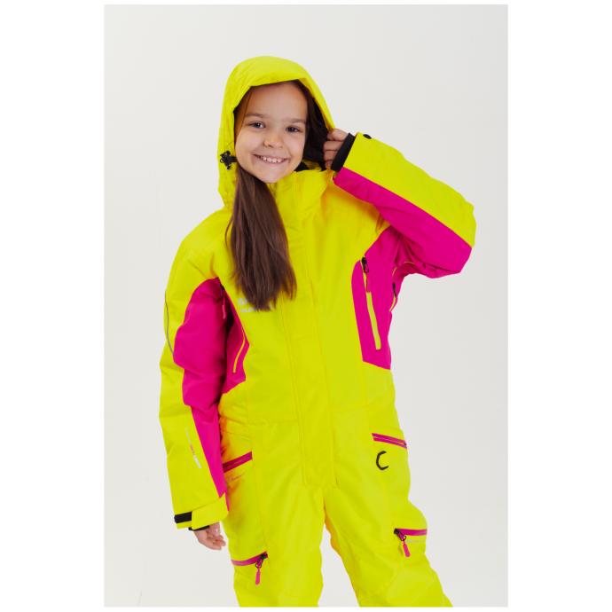 Комбинезон сноубордический RUNNING SPORT подростковый для девочек - Артикул 7788-yellow - Фото 25