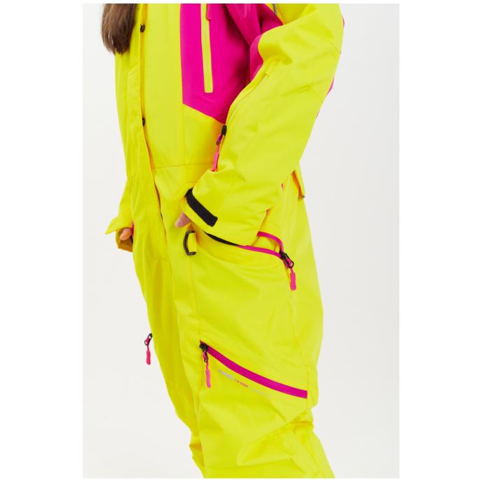 Комбинезон сноубордический RUNNING SPORT подростковый для девочек - 7788-yellow - Цвет Желтый - Фото 10