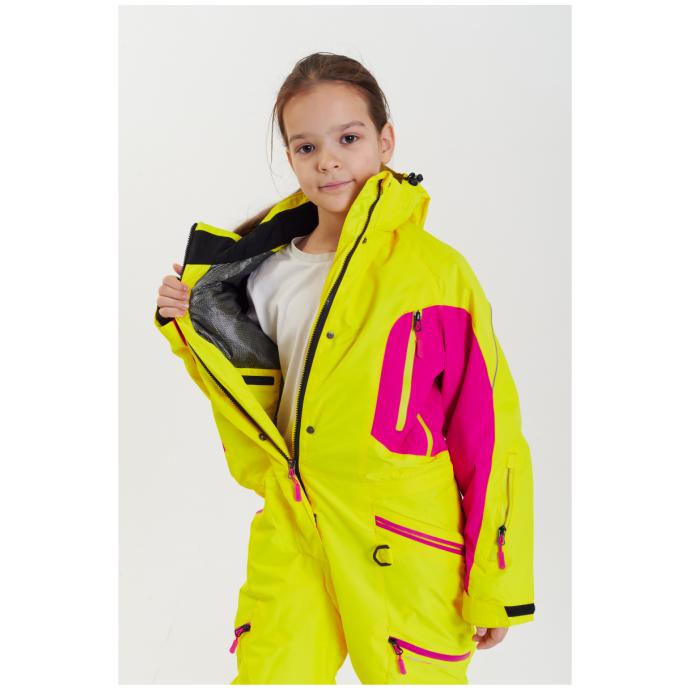 Комбинезон сноубордический RUNNING SPORT подростковый для девочек - 7788-yellow - Цвет Желтый - Фото 15