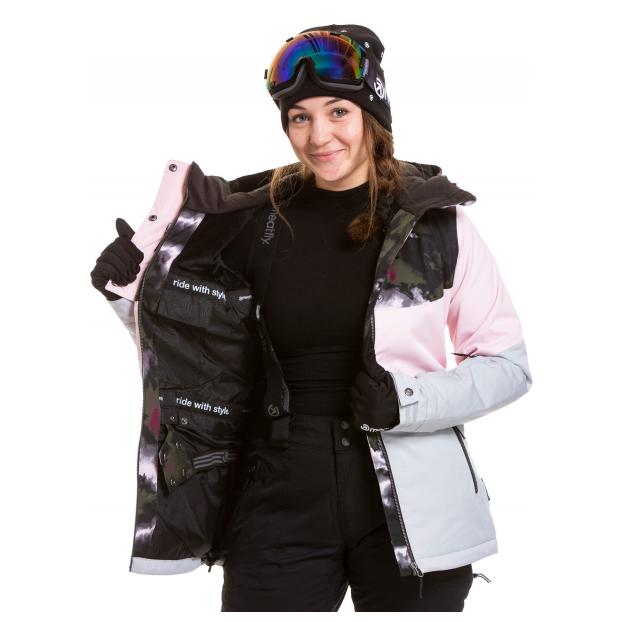 Сноубордическая куртка MEATFLY «KIRSTEN PREMIUM»  - Аритикул KIRSTEN PREMIUM-Pink/Ash Grey-S - Фото 3