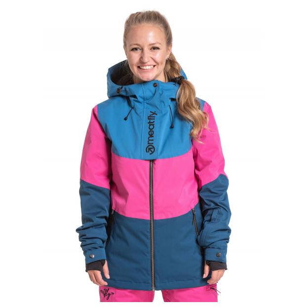 Сноубордическая куртка MEATFLY «KIRSTEN PREMIUM»  - Аритикул KIRSTEN PREMIUM-Pink/Ash Grey-S - Фото 8