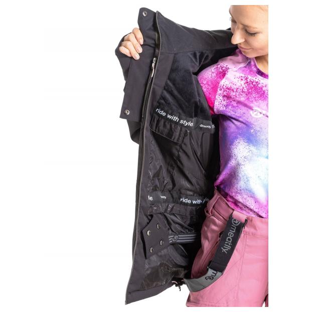 Сноубордическая куртка MEATFLY «KIRSTEN PREMIUM»  - Аритикул KIRSTEN PREMIUM-Storm Camo Pink/Black-M - Фото 15